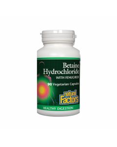 Natural Factors Betaine Hydrochloride with Fenugreek