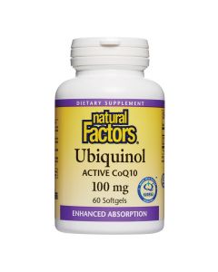 Natural Factors - Ubiquinol Active CoQ10 100mg