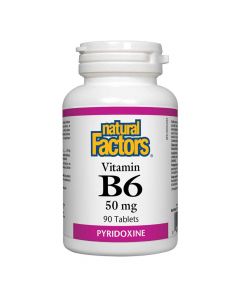 Natural Factors Vitamin B6 Pyridoxine 50 mg