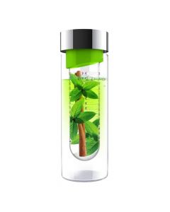 Asobu - Flavor It Glass Water Bottle With Fruit Infuser - Green