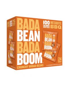 Bada Bean Bada Boom - Mesquite Bbq Crunchy Broad Beans - 24 Bags