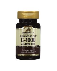 Windmill Natural Vitamins - Sustained Release C-1000 with Rose Hips