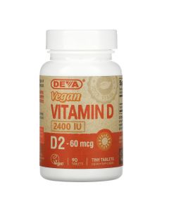 Deva Nutrition - Vegan Vitamin D2 2400 iu