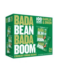 Bada Bean Bada Boom - Garlic & Onion Crunchy Broad Beans - 24 Bags
