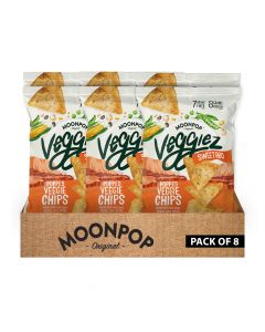 MoonPop - Popped Veggie Chips - Box of 8