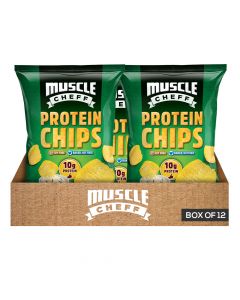 Muscle Cheff - Protein Chips - Sour Cream & Onion - Box of 12
