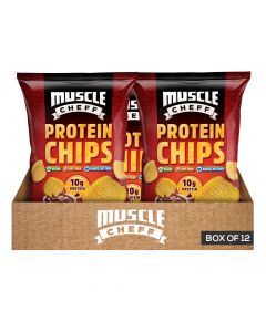 Muscle Cheff - Protein Chips - BBQ - Box of 12