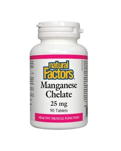 Natural Factors Manganese Chelate 25 mg