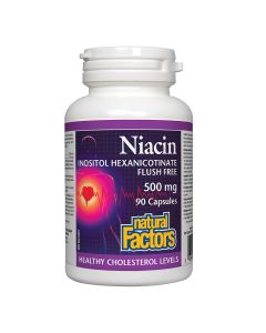 Natural Factors Niacin Inositol Hexanicotinate 500 mg