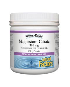 Natural Factors Stress-Relax Magnesium Citrate 300 mg 