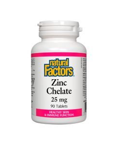 Natural Factors Zinc Chelate 25 mg