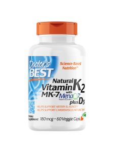 Doctors Best - Natural Vitamin K2 + D3 180mcg