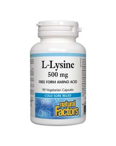 Natural Factors - L-Lysine 500mg Free Form Amino Acid