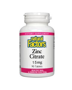 Natural Factors - Zinc Citrate 15mg