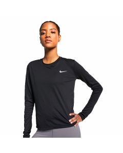 Nike Women's Miler Top Long Sleeve Black