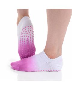 Great Soles - Ombre Dyed Grip Sock - Pink/White