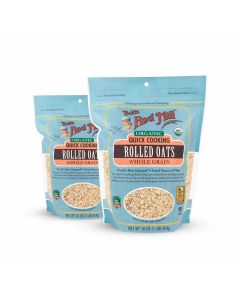 Bobs Red Mill Organic Quick Cooking Rolled Oats - Box of 2
