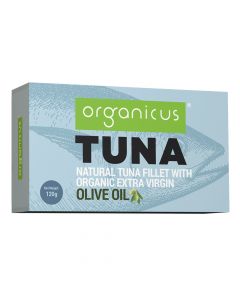 Organicus - Tuna - Natural Tuna Fillet with Organic Extra Virgin Olive Oil 