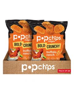 Popchips Ridges Chips - Box of 24