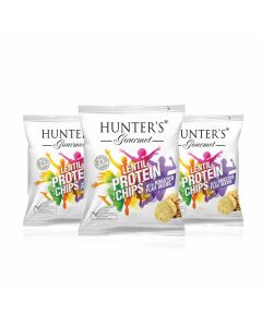 Hunter's Gourmet Lentil Protein Chips - Box of 3