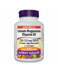 Webber Naturals - Bone Health Calcium Magnesium Vitamin D3