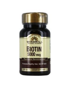 Windmill Natural Vitamins - Biotin 5000 MCG