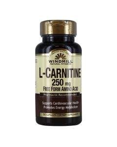 Windmill Natural Vitamins - L-Carnitine 250 MG Free Form Amino Acid