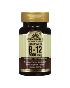 Windmill Natural Vitamins - Quick Melt B-12 3000 MCG