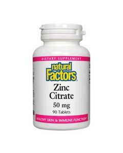 Natural Factors Zinc Citrate 50 mg