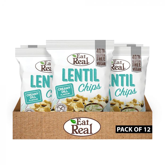 Eat Real Lentil Chips Box of 12