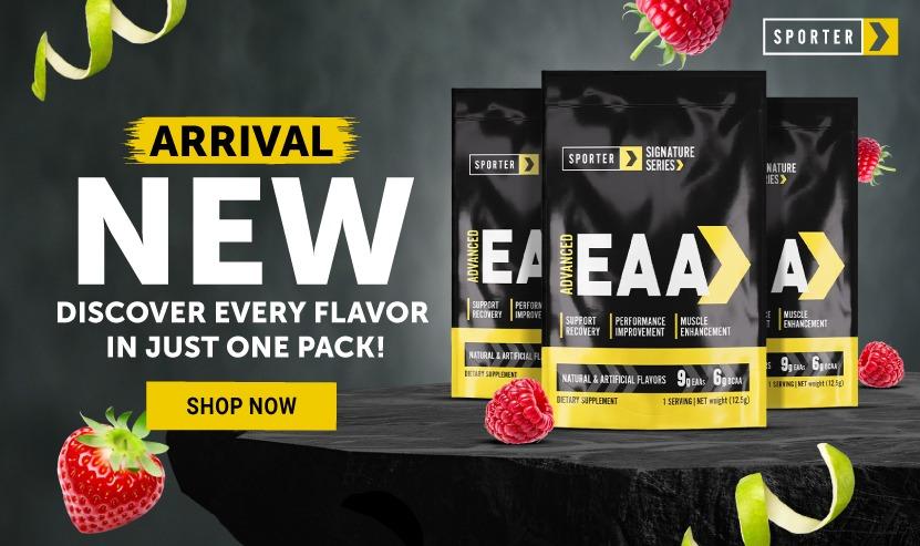 Sporter - Advanced EAA - Essential Amino Acids Sachet - Pack of 3